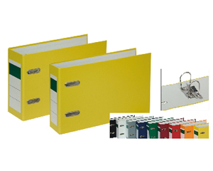 Mapes - reistrs A5, 70mm, horizontls, aplmts kartons, melns
